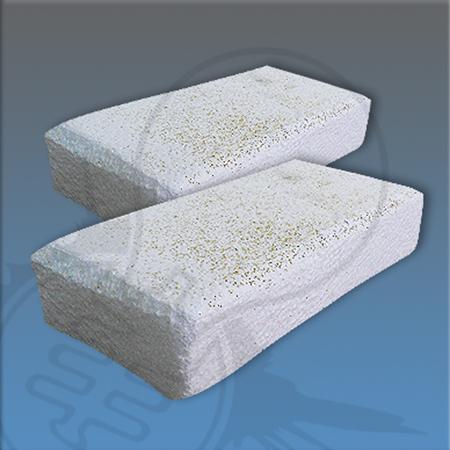 Brick in Polistirolo bianco con Glitter