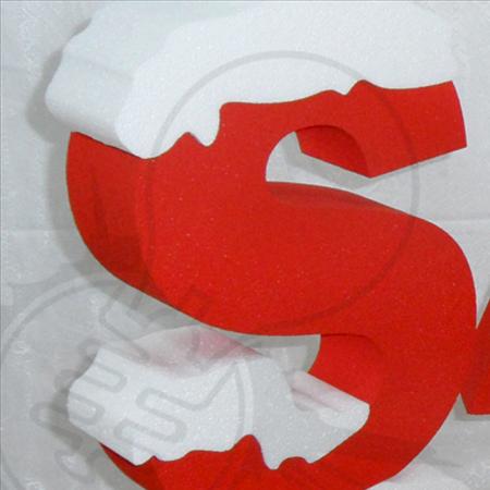 Scritta Saldi Innevati in Polistirolo