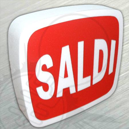 Set Scritta Saldi in Polistirolo