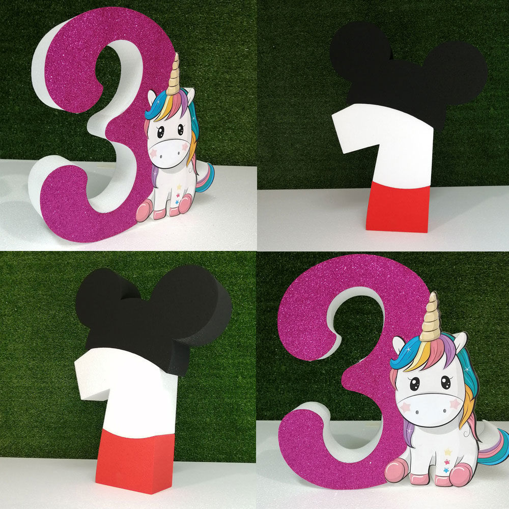 Numeri Cartoons in Polistirolo