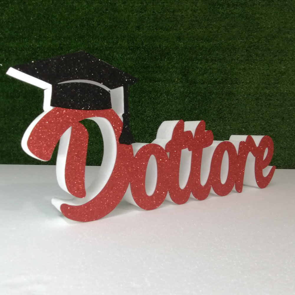 Scritta Dott./Dott.ssa colore standard in Polistirolo