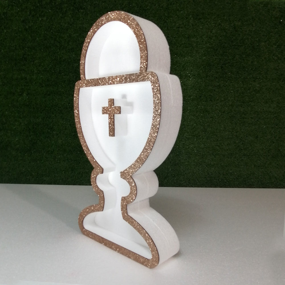 Porta Confetti a forma di Calice per la Prima Comunione in Polistirolo