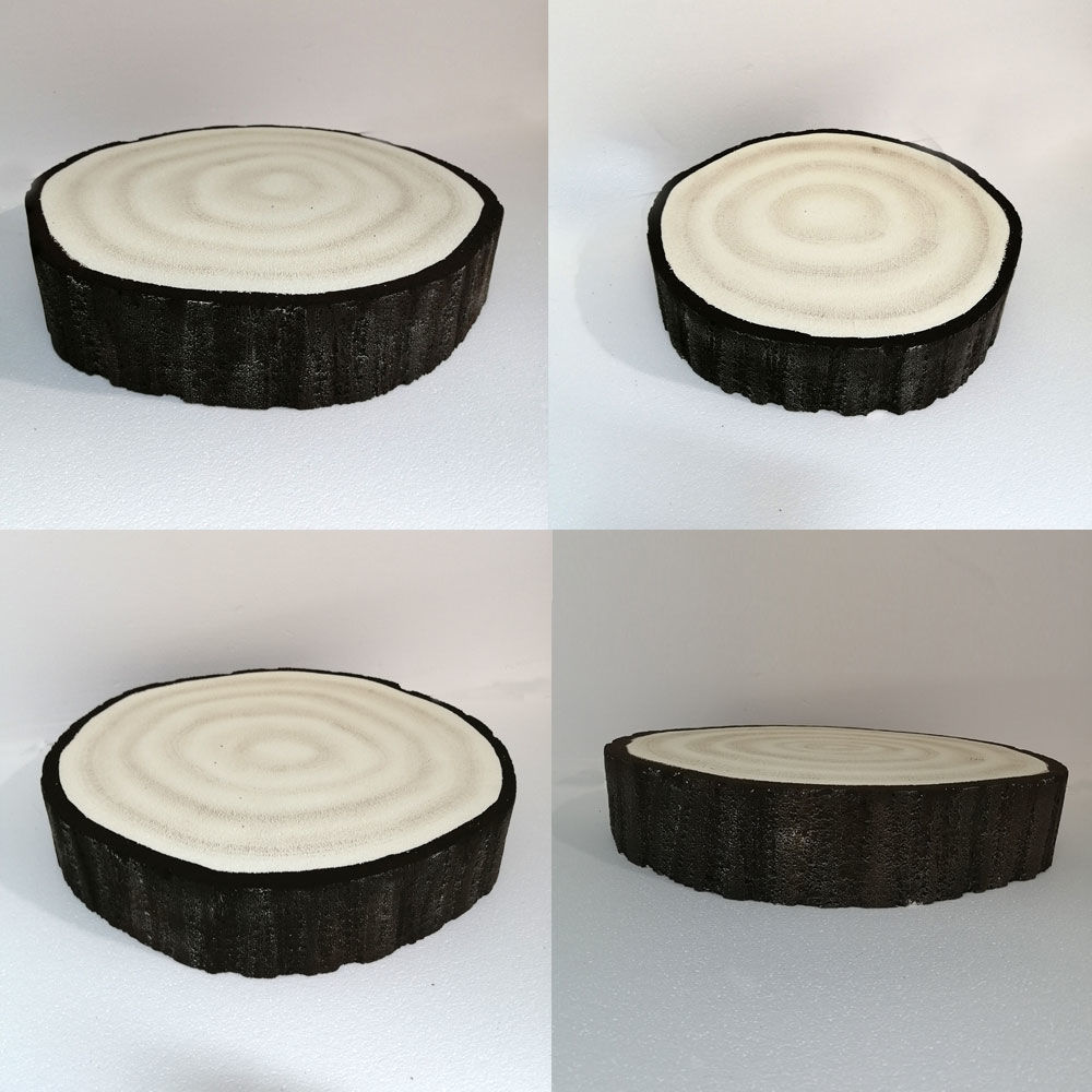 Set 3 Basi Effetto Tronco in Polistirolo