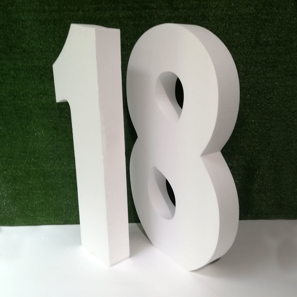 Numero Grande in Polistirolo