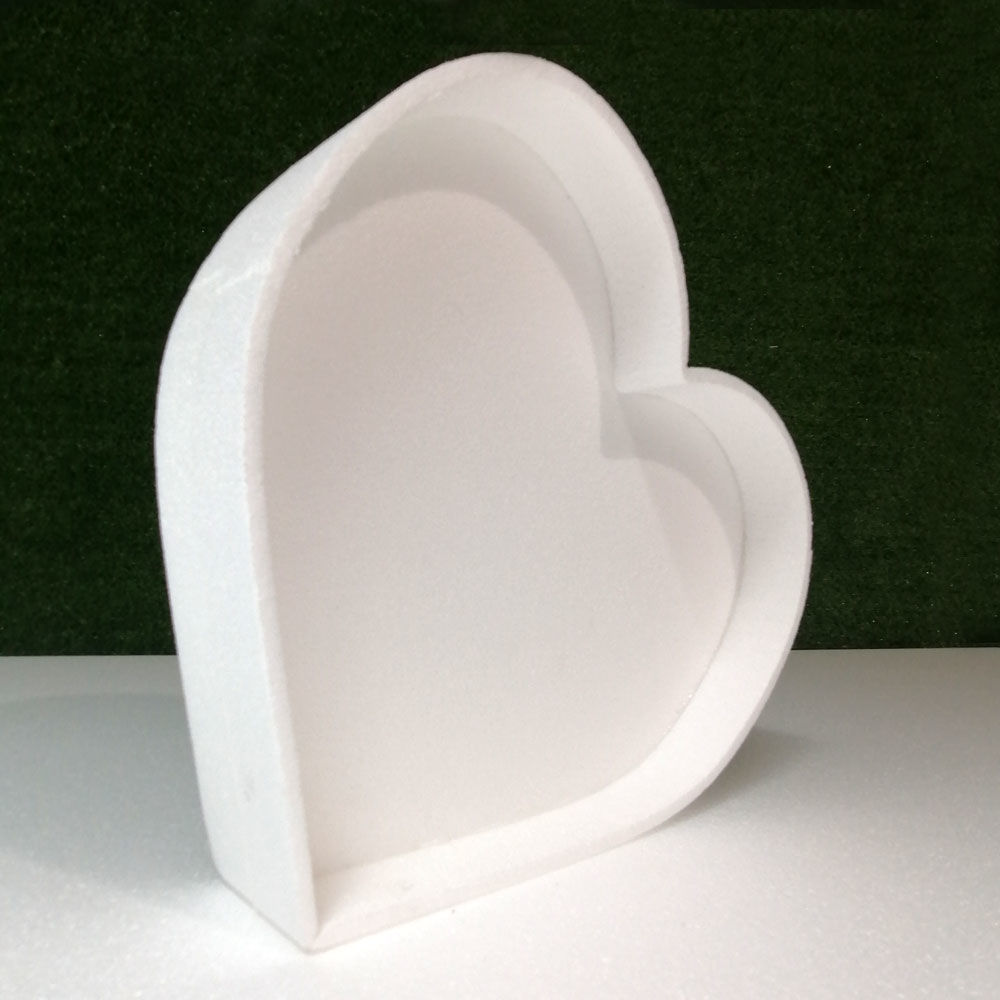 Porta Confetti in Polistirolo a forma di cuore