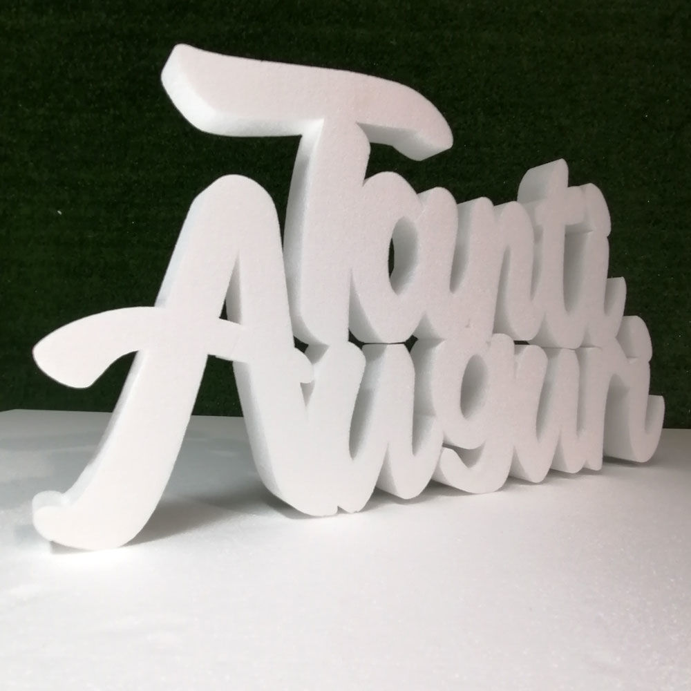 Scritta Tanti Auguri in Polistirolo personalizzato