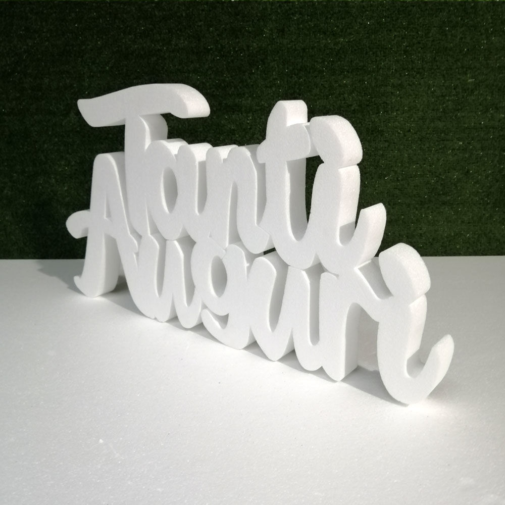 Scritta Tanti Auguri in Polistirolo personalizzato