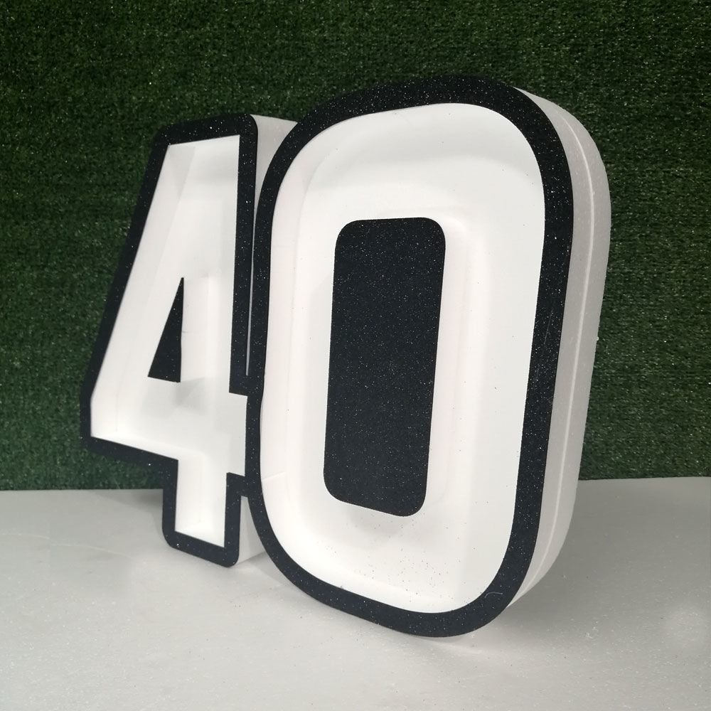 Numero 40 Goloscritta in Polistirolo
