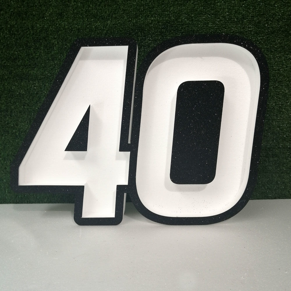 Numero 40 Goloscritta in Polistirolo
