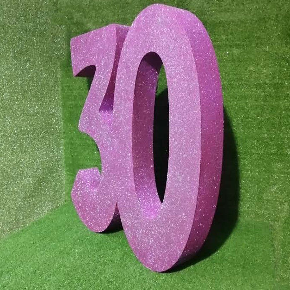 Numeri in Polistirolo Glitterati