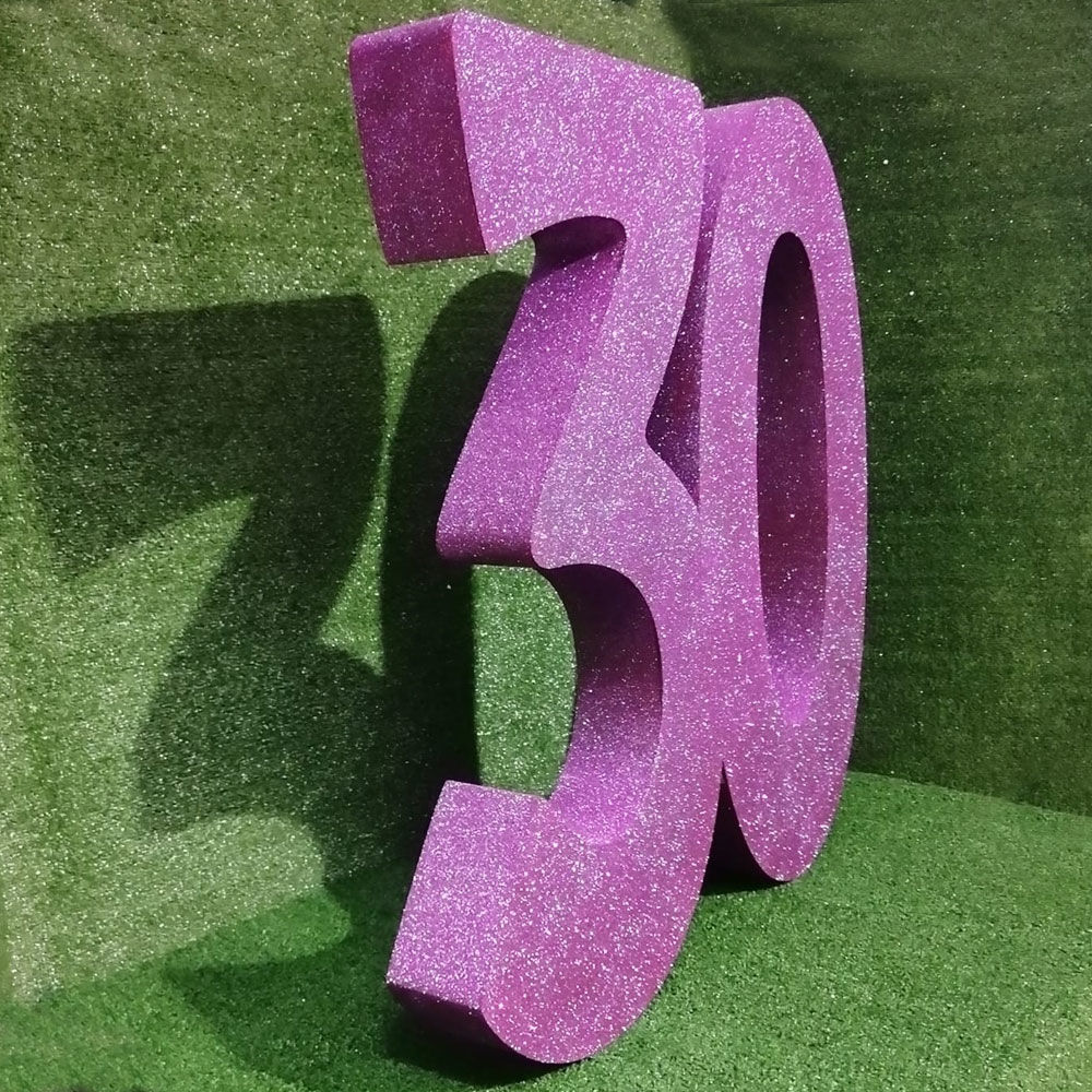 Numeri in Polistirolo Glitterati