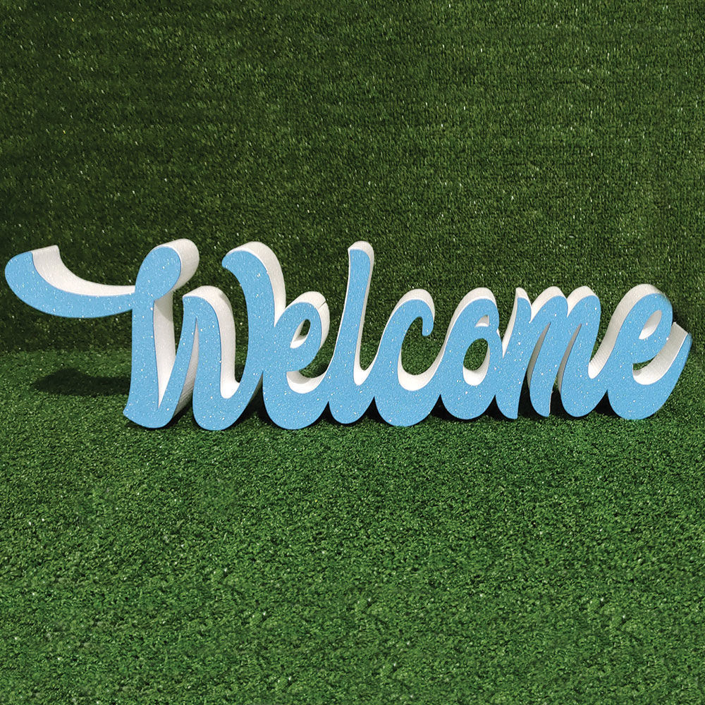 Scritta Welcome Colorata in Polistirolo