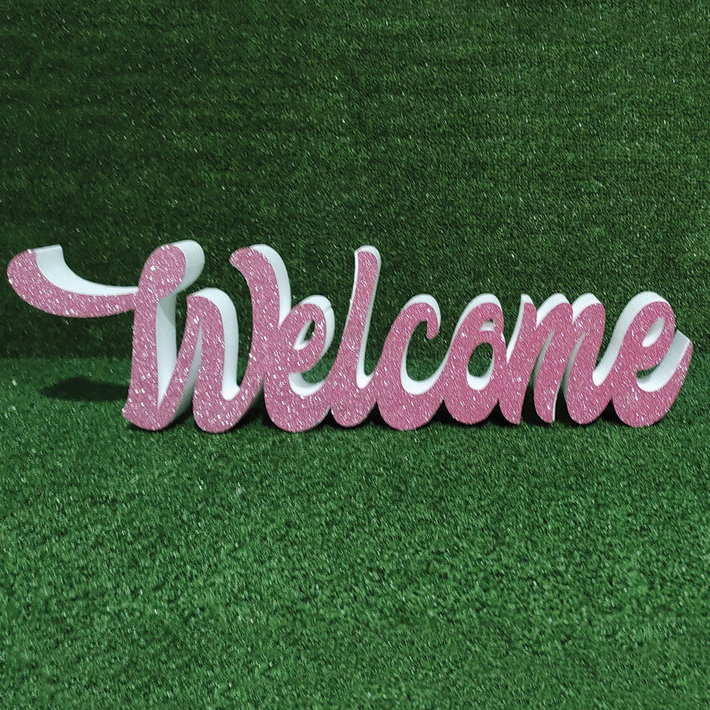 Scritta Welcome Colorata in Polistirolo