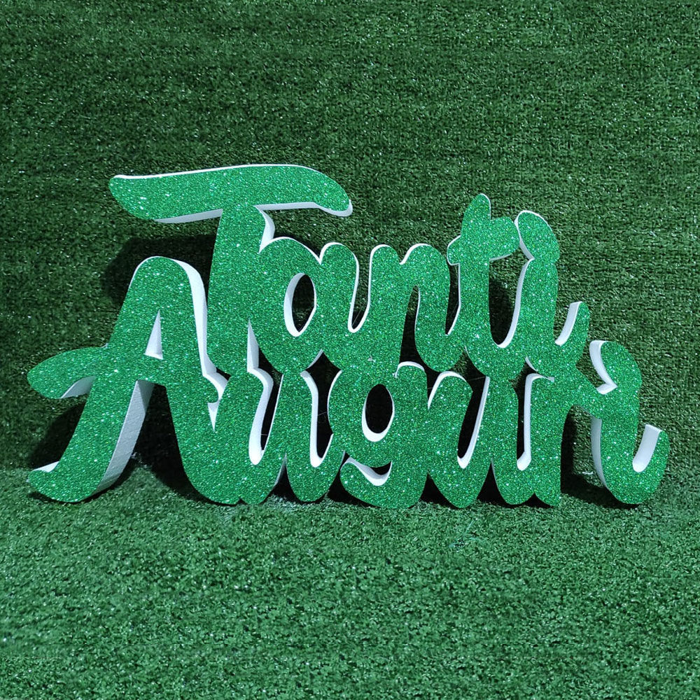 Scritta Tanti Auguri colorata in Polistirolo