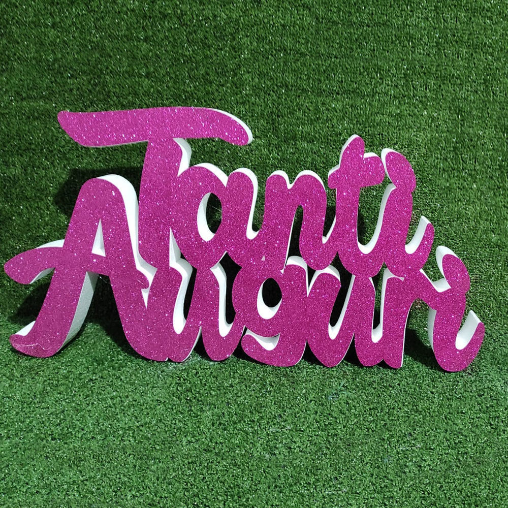 Scritta Tanti Auguri colorata in Polistirolo