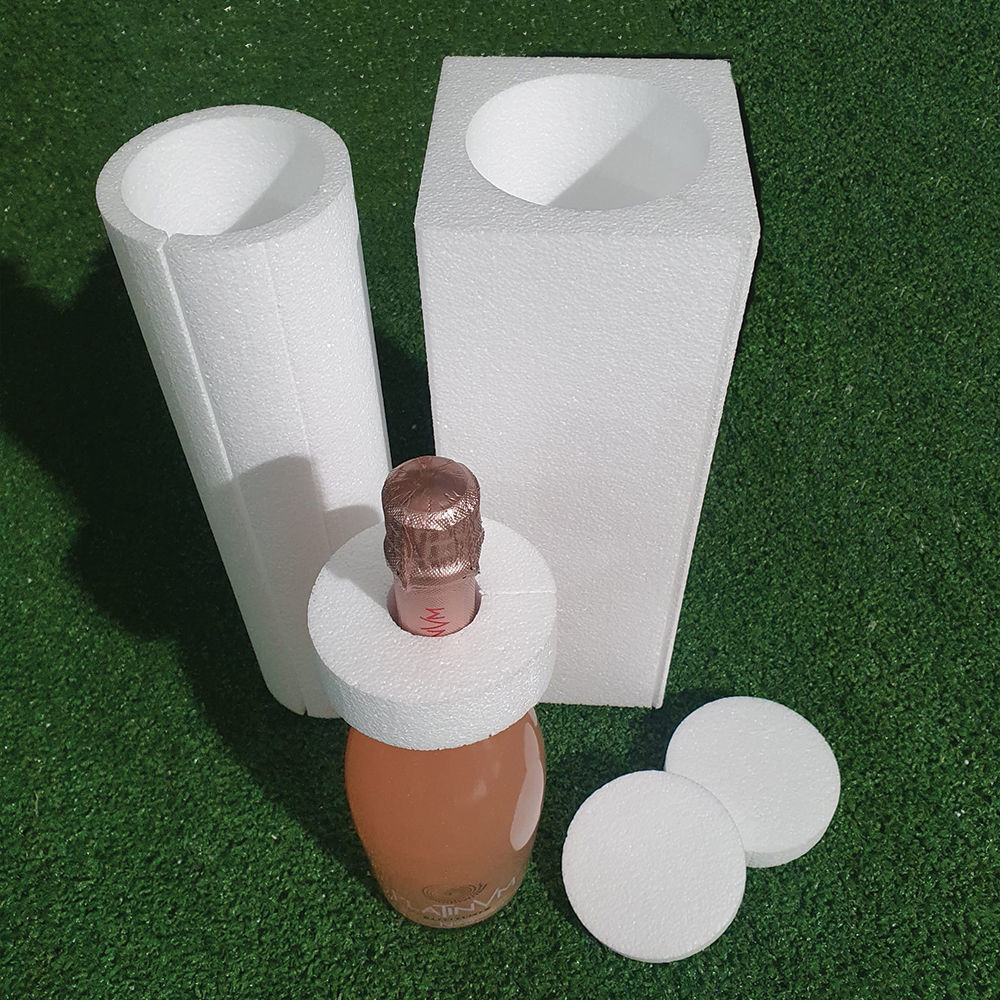 Packaging Antiurto per Bottiglie in Polistirolo