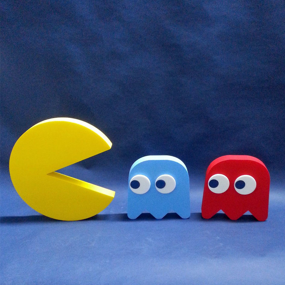 Set Iconico Pac Man in Polistirolo