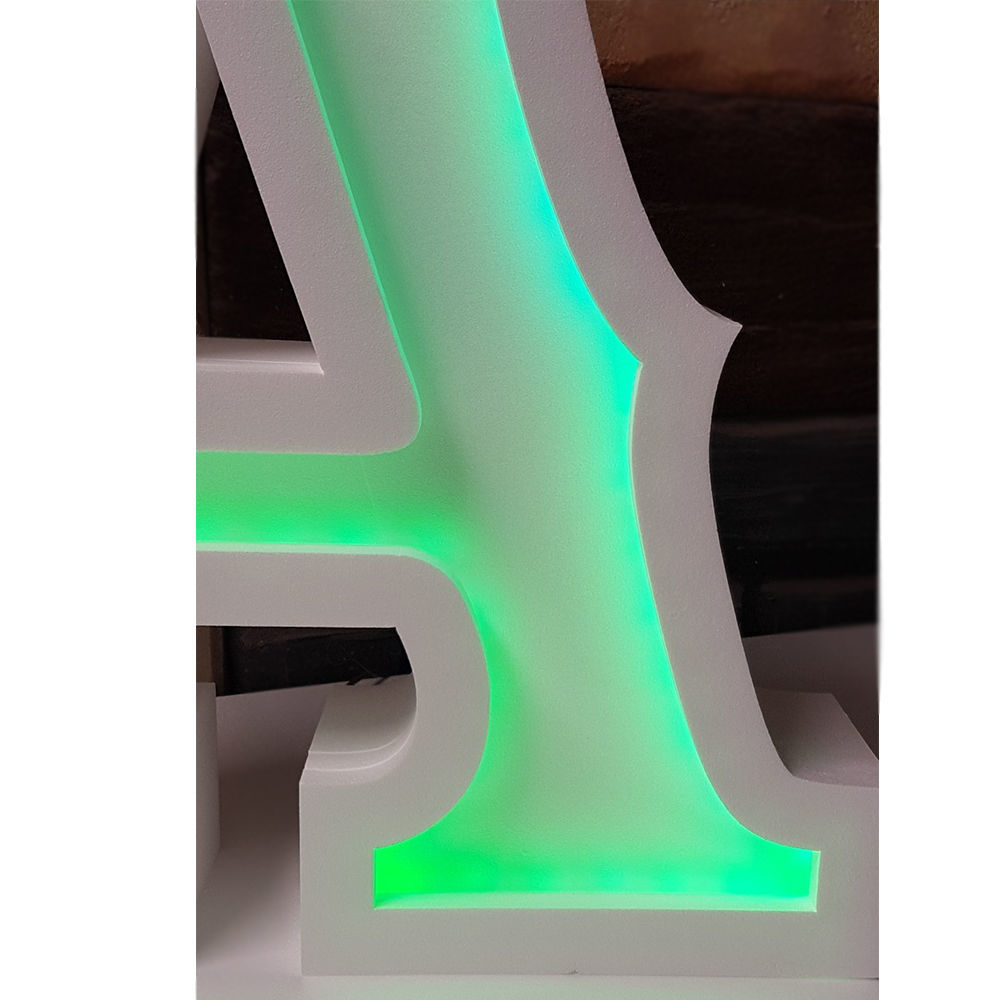 Lettere in Polistirolo con luce LED