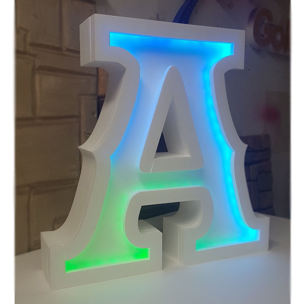 Lettere in Polistirolo con luce LED