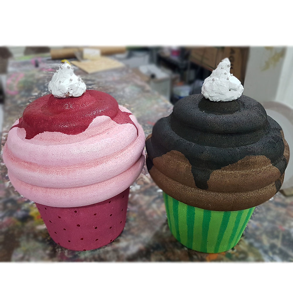 Cup Cake in Polistirolo Colorati