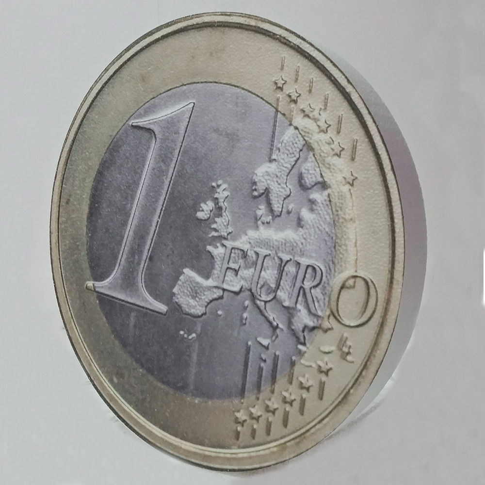 Moneta da 1 Euro in Polistirolo
