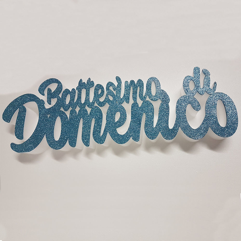 Scritta Il Battesimo di...in Polistirolo!