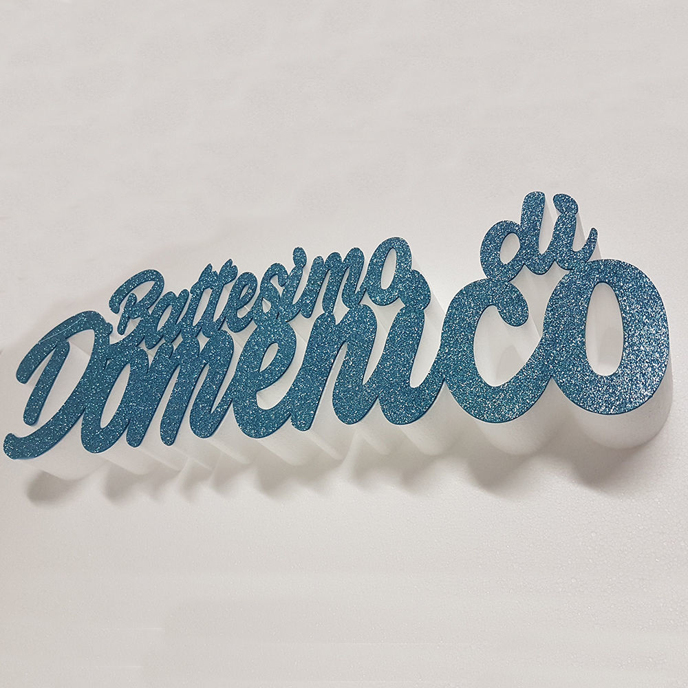 Scritta Il Battesimo di...in Polistirolo!