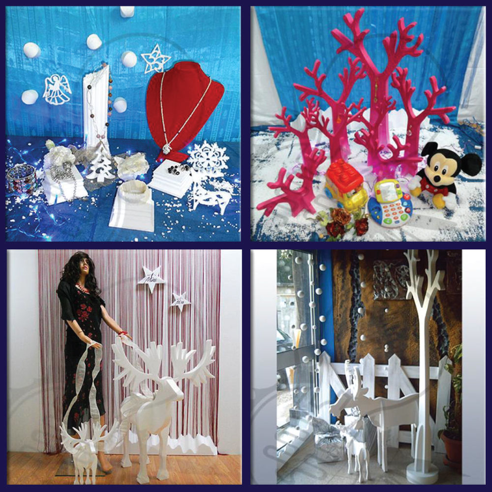 Allestimenti Natalizi Vetrine in Polistirolo