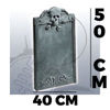 Lapide con teschio h. cm. 50